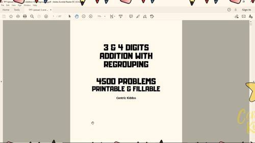 Three And Four Digits Addition With Regrouping Test Practice Drill 4500 ...