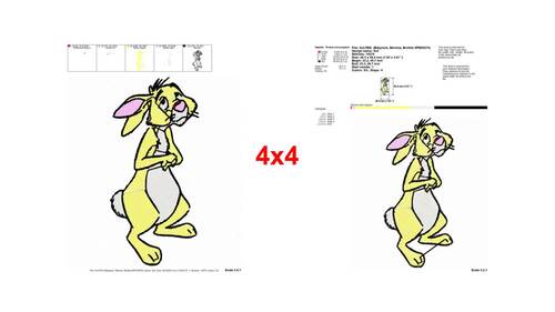 Grumpy Yellow Rabbit Winnie Pooh Character Embroidery Designs - Instant ...