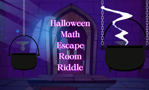 Preview of Halloween Math Escape Room Riddle