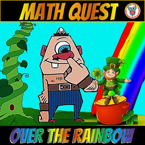 Preview of St Patrick's Day Math Quest Video Hook - Over the Rainbow