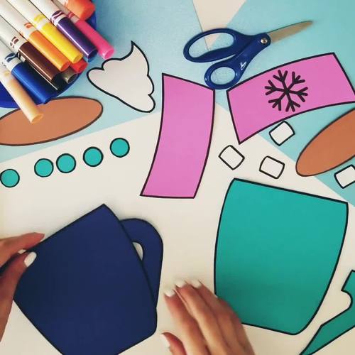Winter Writing Craftivity Hot Cocoa Hot Chocolate Day Craft | TPT