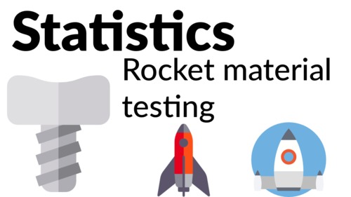 Preview of Statistics - Rocket material testing [Grades 4, 5, 6]