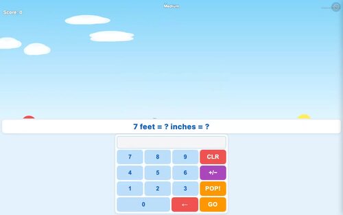 4th Grade Length Conversions Math Game | No Prep Chromebook Game