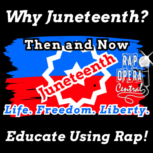 Preview of Juneteenth Rap Song for Reader's Theater Play with Reading Activities