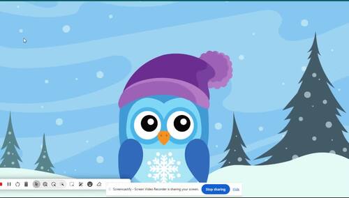 Cute Winter Character Random Generator Google Slides by BeachTeachShop