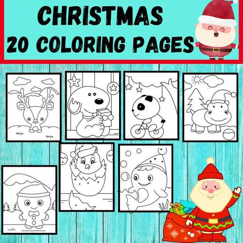 Christmas Color By Number Worksheets - Teach Beside Me