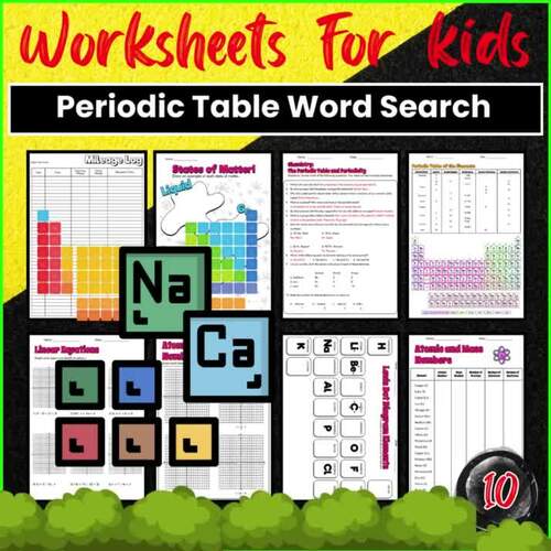 Periodic Table Word Search Worksheet by Lib Anatomy school | TPT