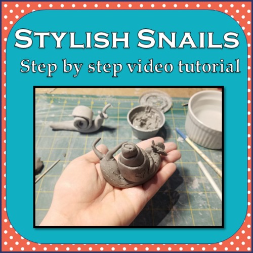 Preview of Stylish Snails- Clay Model video tutorial