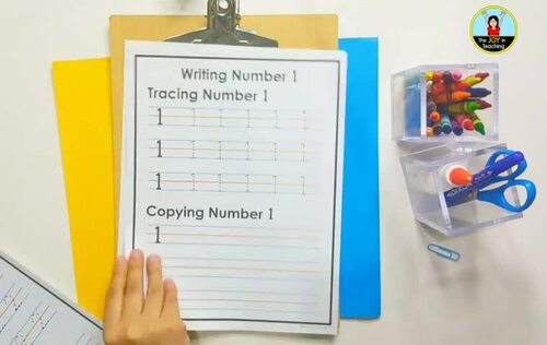 Numbers 0-20 Tracing and Writing Worksheet by The Joy in Teaching