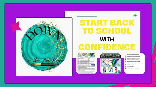 Back to School Shape Collaborative Art Project Elementary Art Lesson