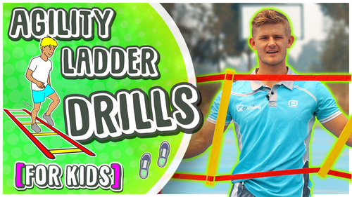 Preview of 9 Agility Ladder movements for P.E (FREE instructional sport video)