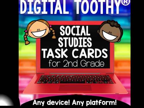 Climate Digital Social Studies Toothy® Task Cards | Distance Learning