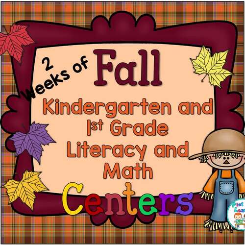 Fall Math Centers and Fall Literacy Centers Activities - Autumn Centers