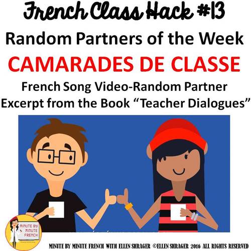 Preview of 13 French Class Transition Video "Random Partners" for CI TCI TPRS _ 90% TL