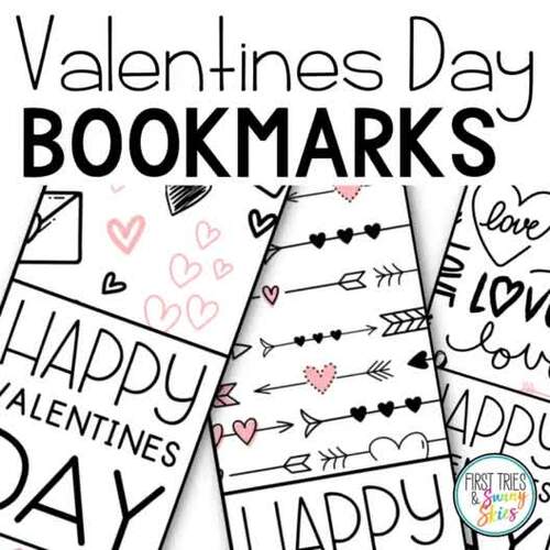 Valentine Bookmarks 20 Printable Valentine's Day Bookmarks TPT