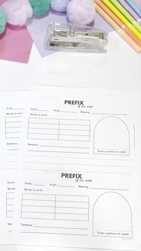 Prefixes Pack | Teaching Slides & Student Flipbook | Morphology Worksheets