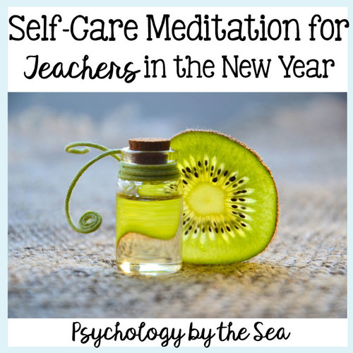 Preview of New Year Self-Care Meditation for Teachers and Staff, Positive Intentions