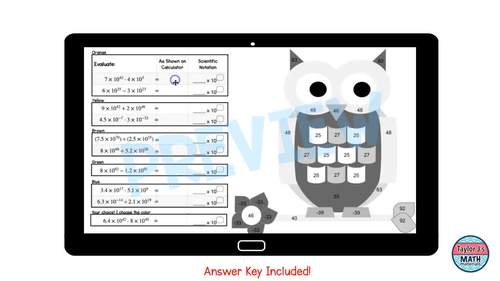 Scientific Notation Activity | Generated with a Calculator ...
