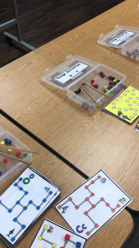 Preschool Pencil Boxes or Centers Fine motor ALPHABET AND PHONICS