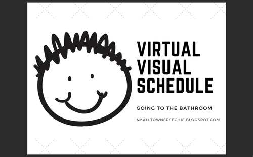 Preview of Bathroom Visual Schedule Video PLUS Printable Version
