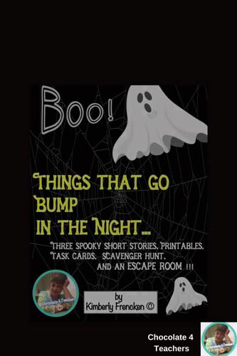 Scary Story Collection for Middle School: Escape Room, Task Cards ...