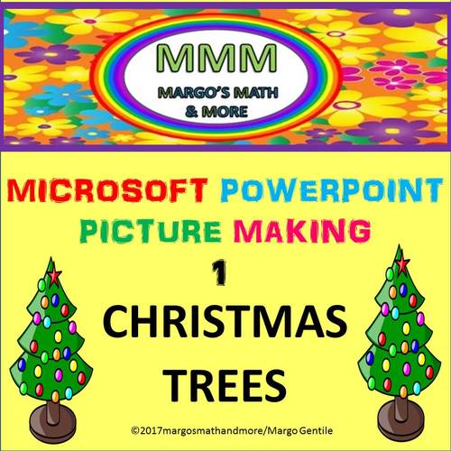 Preview of Video #1 Tutorial : Make Christmas Trees With Microsoft PowerPoint's Basic Shape