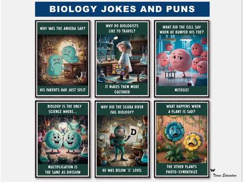 Biology Jokes and Puns by Tirine Education | TPT