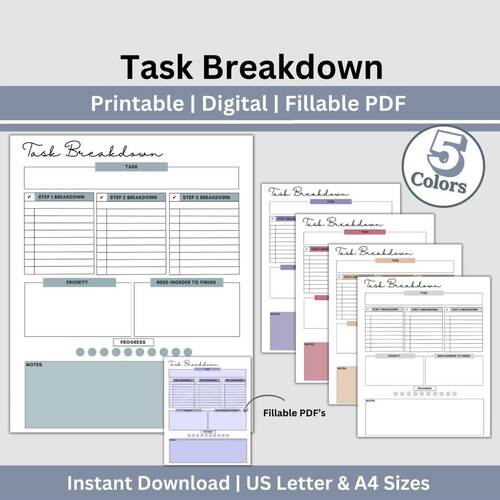 Task Management, Task Planner, Employee Task List, Work Planner | TPT