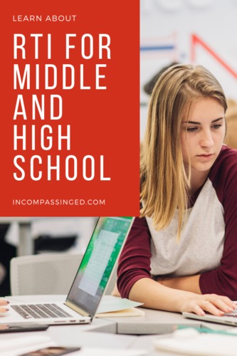 Preview of RTI for Middle and High Schools