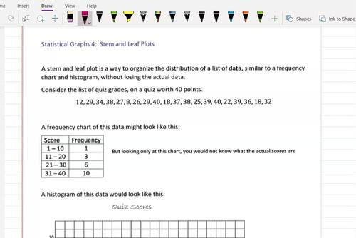 Stem and Leaf Plots (lesson video) by Mathematics Made Easy | TPT