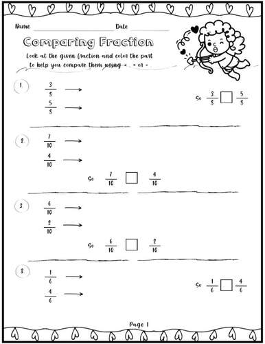 Comparing Fractions | Same Denominator Numerator & Cross Multiply | 3rd–4th