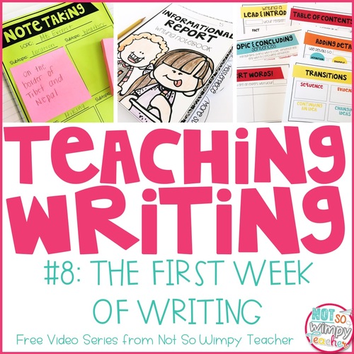 Preview of How to Teach Writing FREE Video Series: The First Weeks