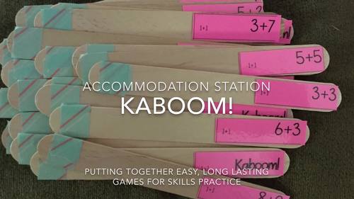 Kaboom! Alphabet game by The Accommodation Station | TPT