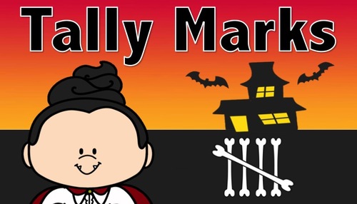 Preview of Halloween: Tally Marks to 5 Subitizing: Math Brain Break