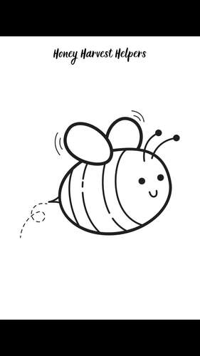 Buzzing Creativity: Bee Coloring Book - 50 Pages of Artistic Honeybee