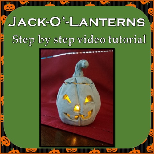 Preview of Ceramic Jack-O'-Lanterns for Tea Candles- Video tutorial for Clay modeling