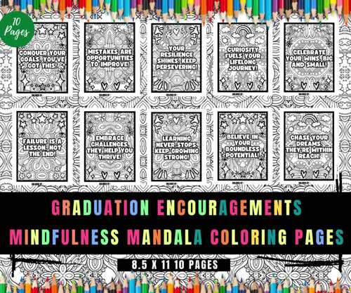 Graduation Bulletin Board Encouragement Mindset Mindfulness Mandala ...