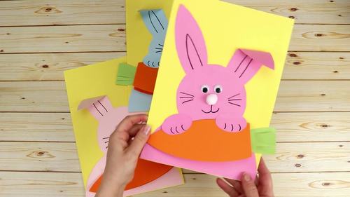 Bunny and Carrot Cards by Kids Craft Room | Teachers Pay Teachers