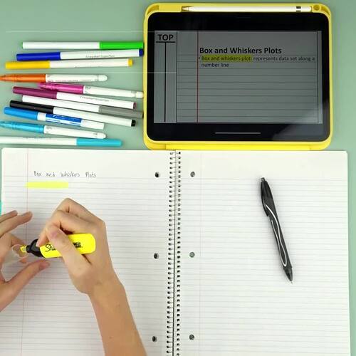 Math Notebook- Transformations Lesson Notes PowerPoint & Google Slides