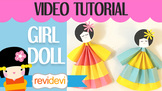 Free Video Tutorial - DIY Origami Girl Doll for beginner -