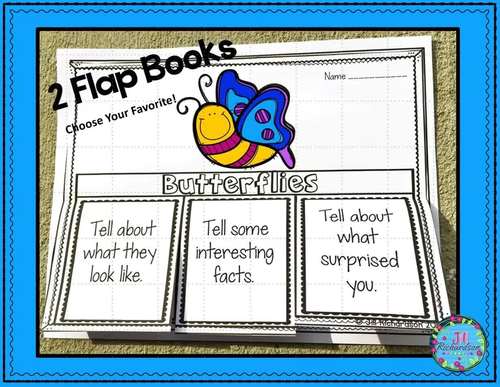 Summer ESL Activities Insects and Bugs Bundle of Flap Books by Jill ...
