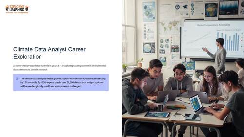 Climate Data Analyst Career Exploration | Career PowerPoint Lesson