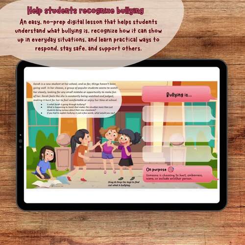 Bullying Awareness & Prevention Upper Elementary No-Prep Digital Lesson