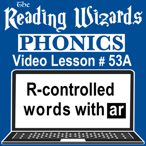 Preview of Phonics Video/Easel Lesson - R-Controlled Vowels AR - Reading Wizards #53A