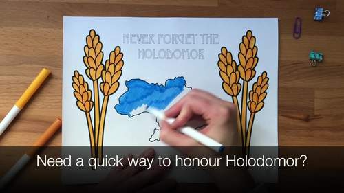 Holodomor Mindfulness Art Activity - Ukrainian Holodomor Colouring Pages