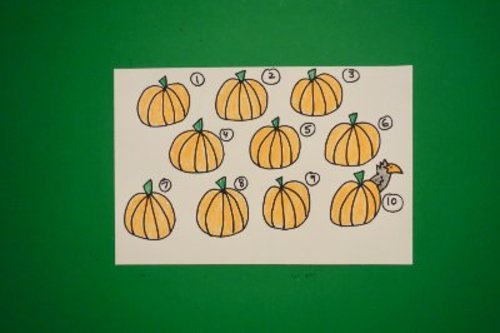 Preview of Let's Draw & Count 10 Little Pumpkins & a Crow!
