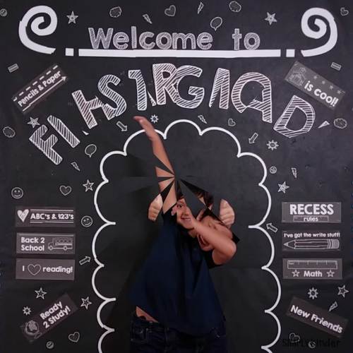 Meet the Teacher -Chalkboard Bulletin Board -kindergarten - First day