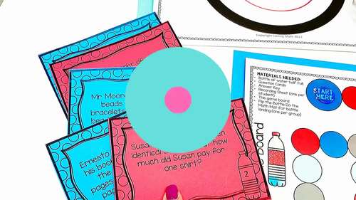 Long Division Word Problems with 1 and 2 Digit Divisors Game Flip the ...