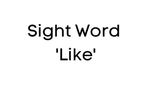Preview of Sight Word 'Like', Vegetables, Vocabulary, Video/Ebook