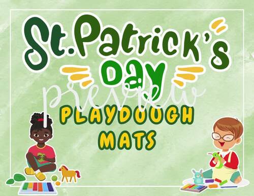 St. Patrick’s Day Playdough Mats | 16 Preschool Fine Motor Activities